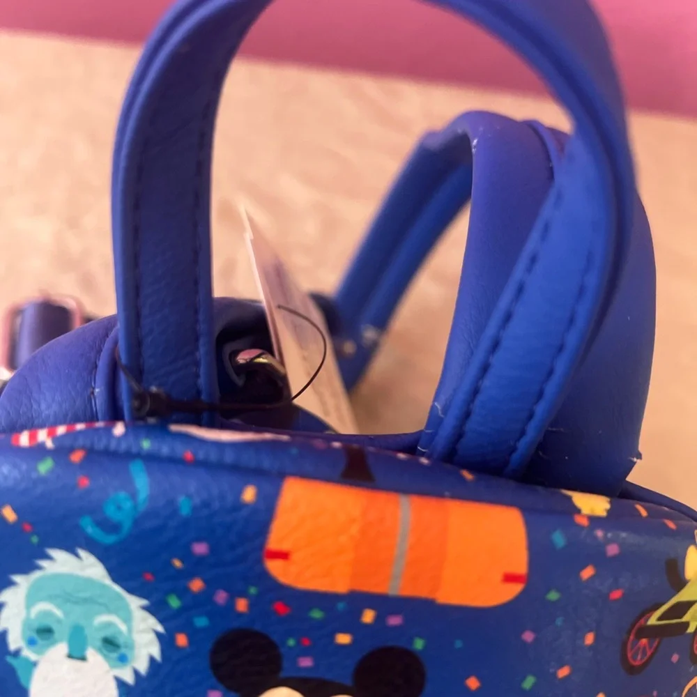 Bundle Loungefly Blue Disney Backpack with Ear Headband RARE